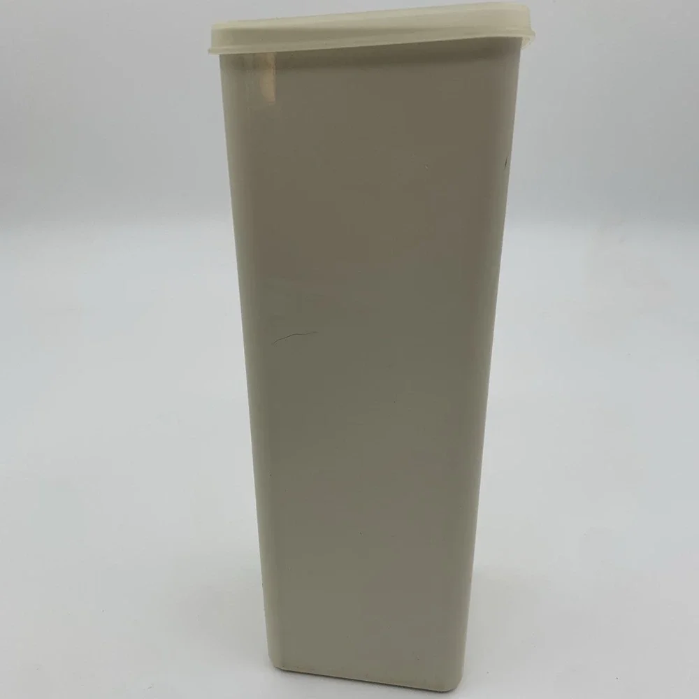 Vintage Tupperware 2 Lb Velveeta Block Cheese Keeper Almond Color (3 pc.) 1696-2